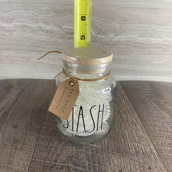 Rae Dunn STASH hair tie jar - Picture 5 of 5
